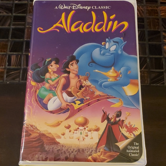 Disney Other - Disney Aladdin VHS with Purple and Blue Cover
